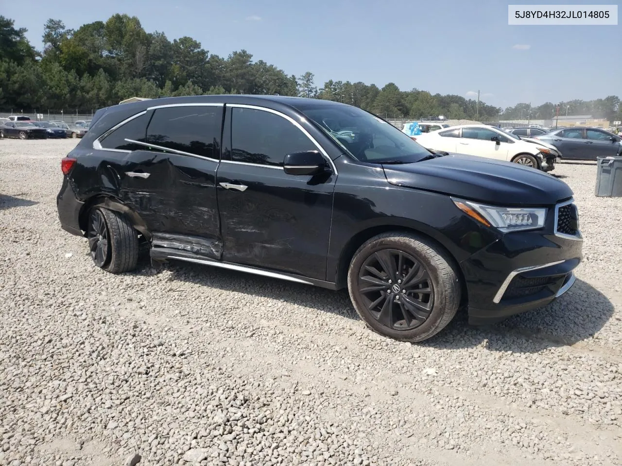 2018 Acura Mdx VIN: 5J8YD4H32JL014805 Lot: 71126044