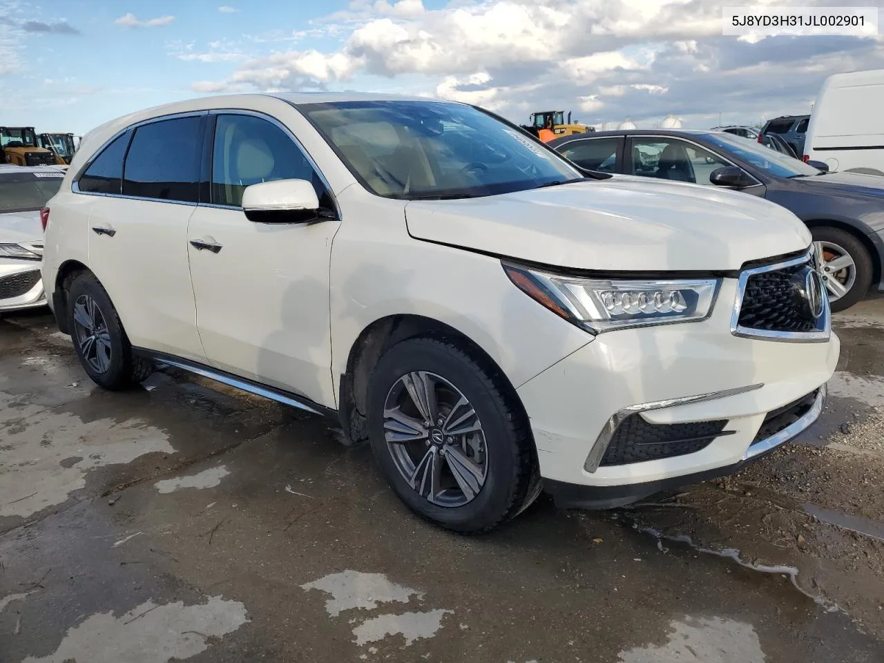 2018 Acura Mdx VIN: 5J8YD3H31JL002901 Lot: 71585064