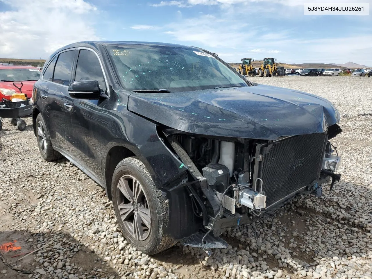 2018 Acura Mdx VIN: 5J8YD4H34JL026261 Lot: 71635984