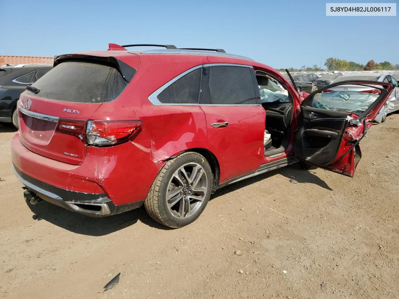 2018 Acura Mdx Advance VIN: 5J8YD4H82JL006117 Lot: 71684274