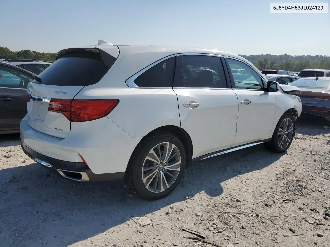 2018 Acura Mdx Technology VIN: 5J8YD4H53JL024129 Lot: 71685754