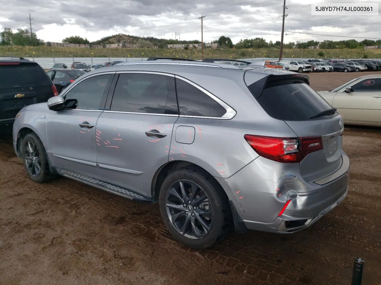 2018 Acura Mdx Sport Hybrid Advance VIN: 5J8YD7H74JL000361 Lot: 71818444