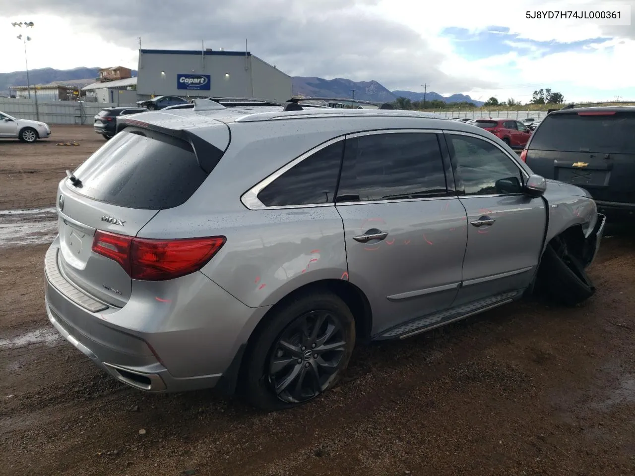 2018 Acura Mdx Sport Hybrid Advance VIN: 5J8YD7H74JL000361 Lot: 71818444