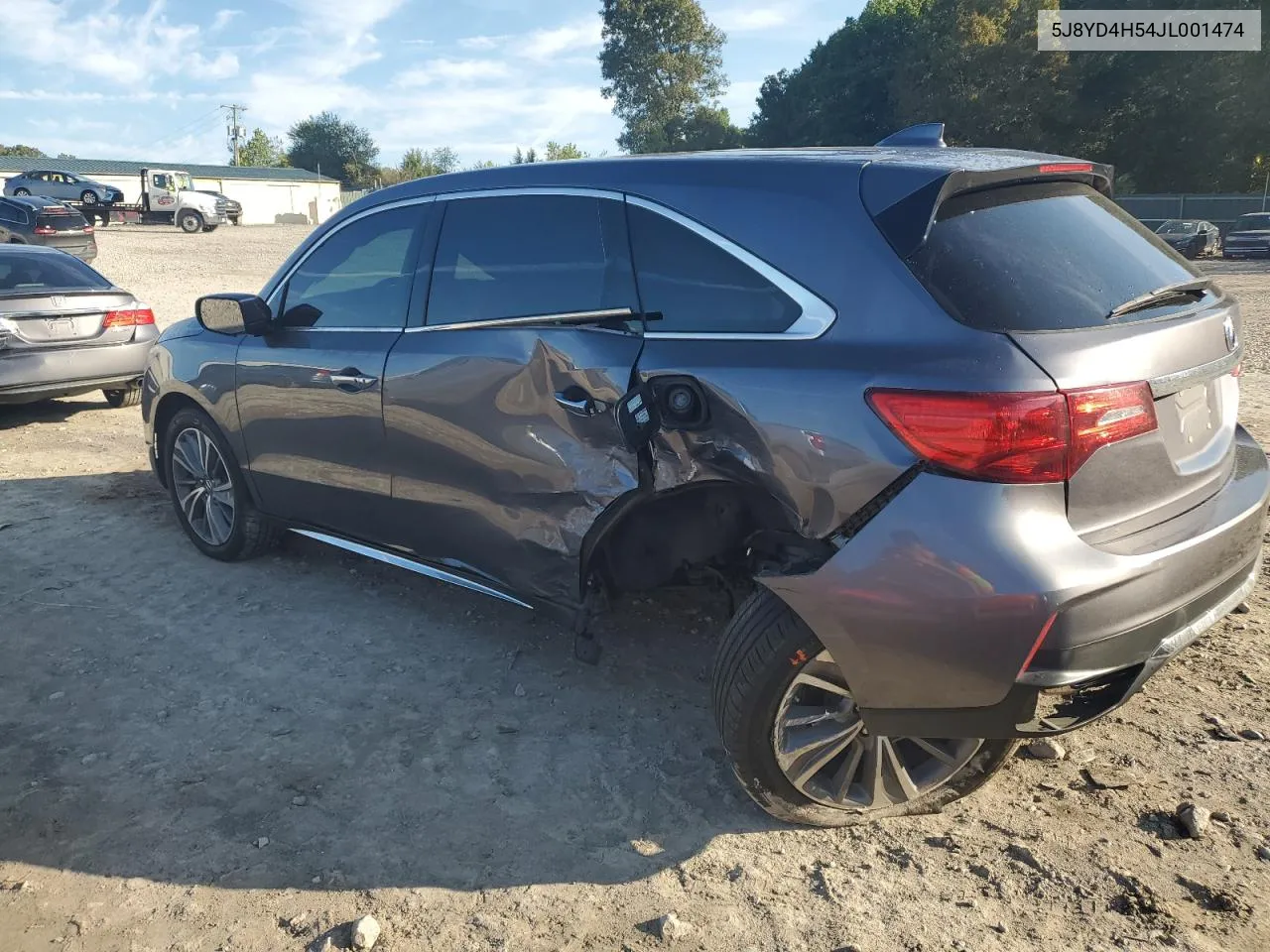 2018 Acura Mdx Technology VIN: 5J8YD4H54JL001474 Lot: 72341174