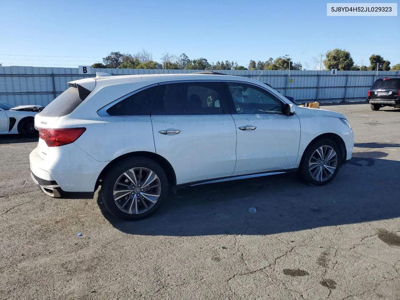 2018 Acura Mdx Technology VIN: 5J8YD4H52JL029323 Lot: 72773774