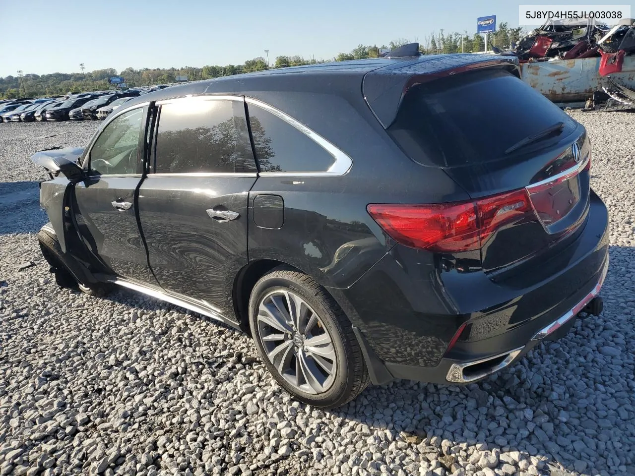 2018 Acura Mdx Technology VIN: 5J8YD4H55JL003038 Lot: 74363804