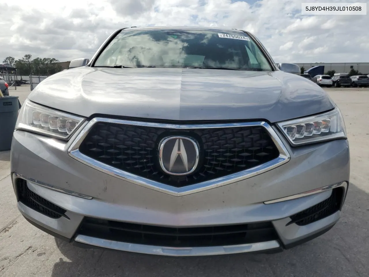 2018 Acura Mdx VIN: 5J8YD4H39JL010508 Lot: 74765024