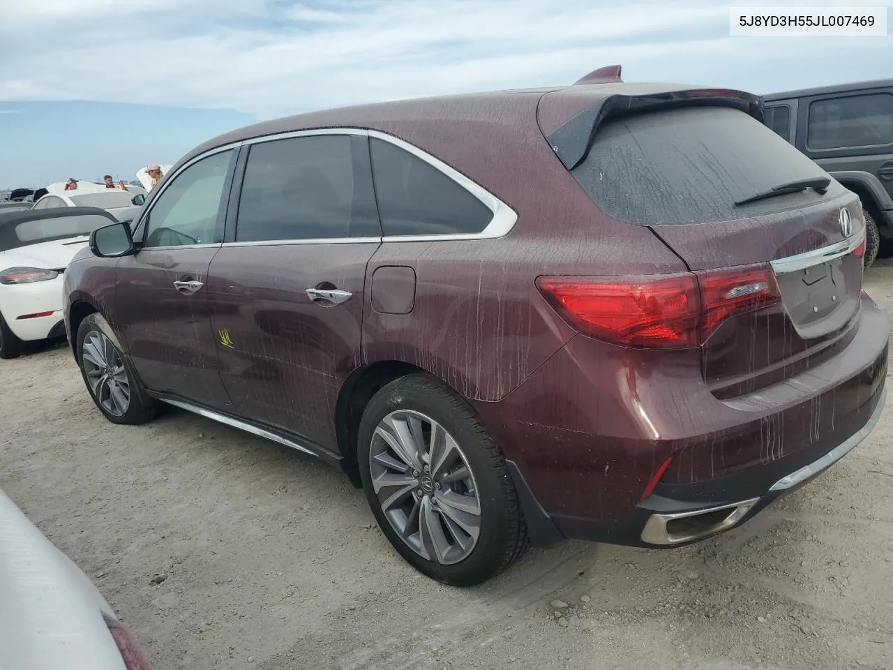 2018 Acura Mdx Technology VIN: 5J8YD3H55JL007469 Lot: 74983054