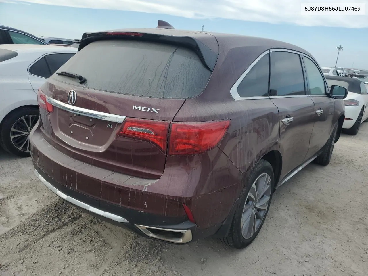 2018 Acura Mdx Technology VIN: 5J8YD3H55JL007469 Lot: 74983054