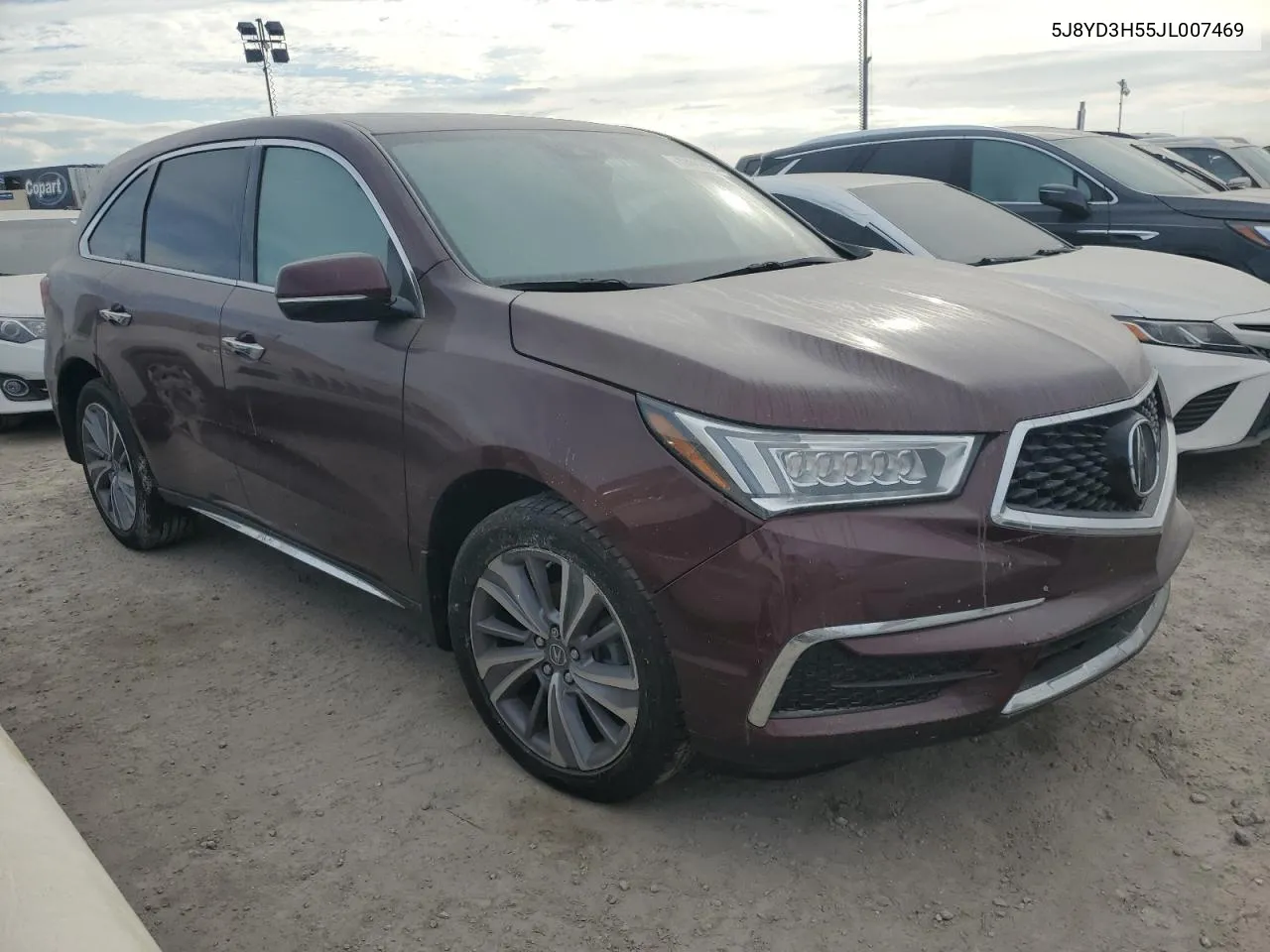 2018 Acura Mdx Technology VIN: 5J8YD3H55JL007469 Lot: 74983054