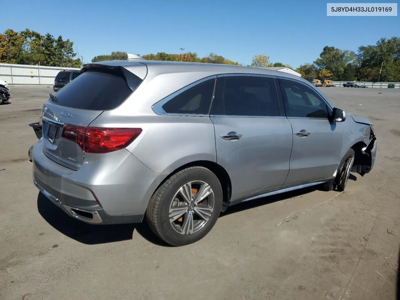 2018 Acura Mdx VIN: 5J8YD4H33JL019169 Lot: 75178824