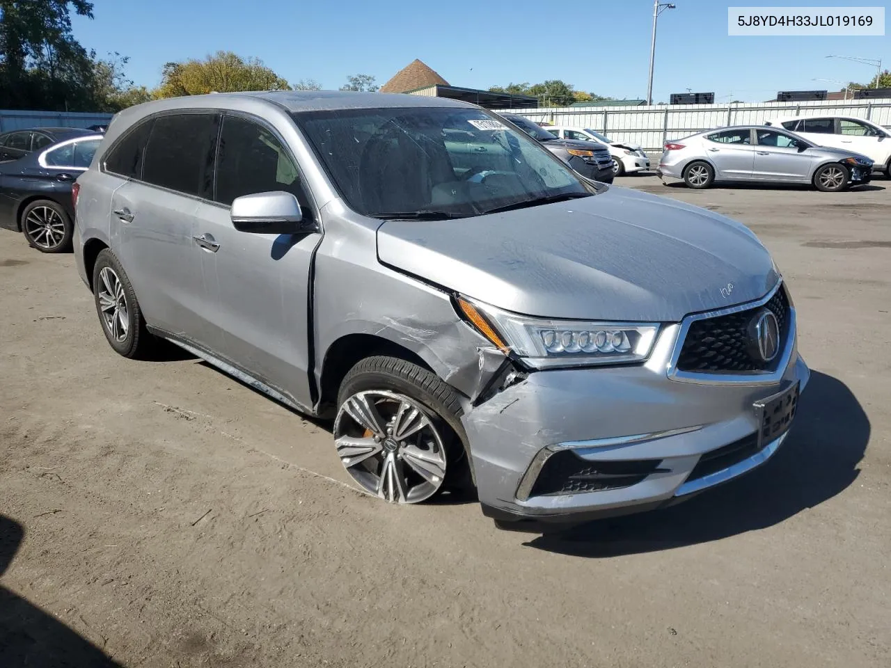 2018 Acura Mdx VIN: 5J8YD4H33JL019169 Lot: 75178824