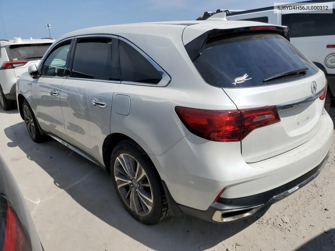 2018 Acura Mdx Technology VIN: 5J8YD4H56JL000312 Lot: 75296774