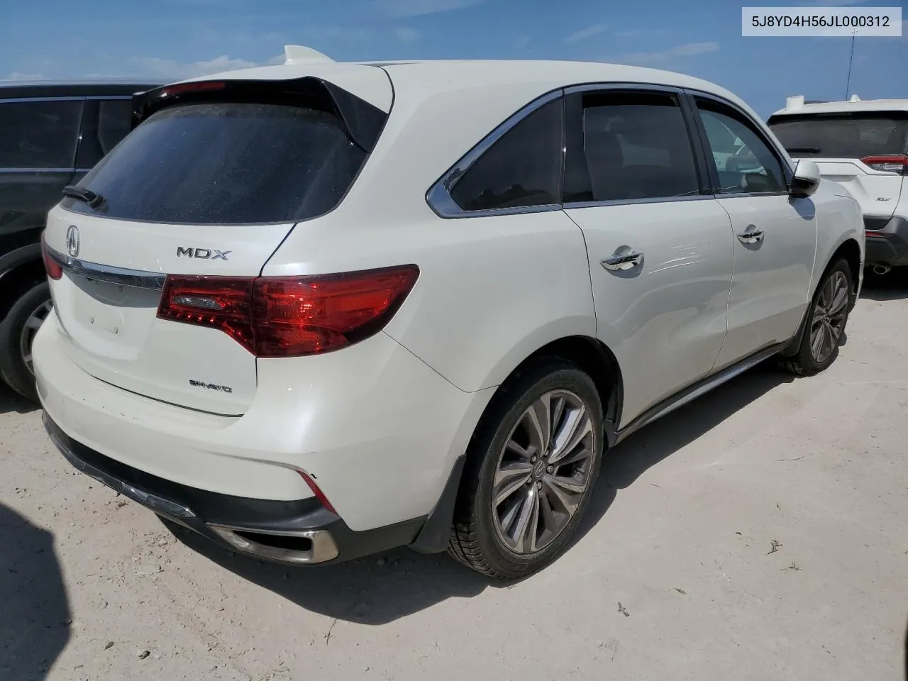 5J8YD4H56JL000312 2018 Acura Mdx Technology