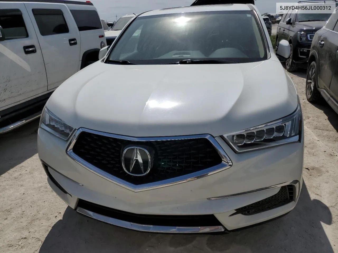 2018 Acura Mdx Technology VIN: 5J8YD4H56JL000312 Lot: 75296774