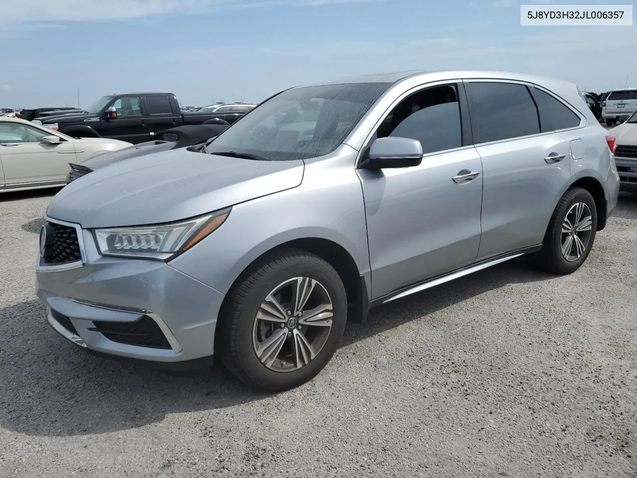 2018 Acura Mdx VIN: 5J8YD3H32JL006357 Lot: 76134634