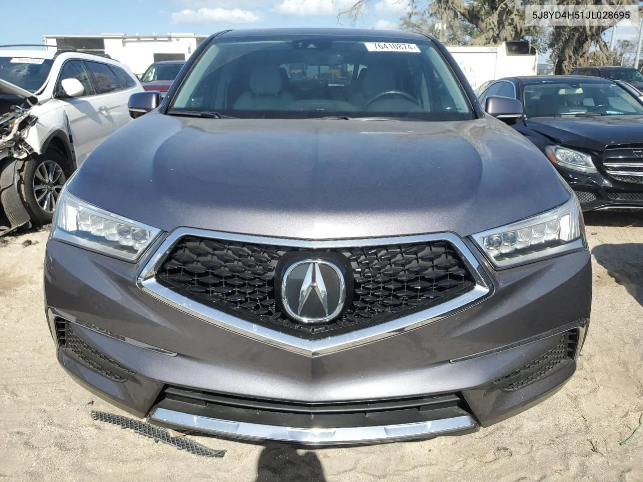 2018 Acura Mdx Technology VIN: 5J8YD4H51JL028695 Lot: 76410874