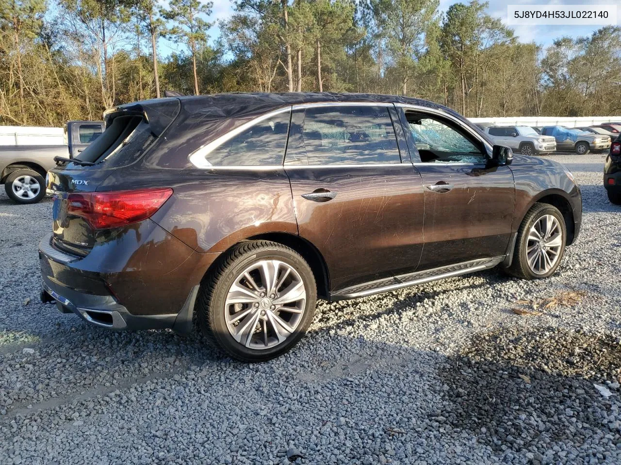 2018 Acura Mdx Technology VIN: 5J8YD4H53JL022140 Lot: 76473944