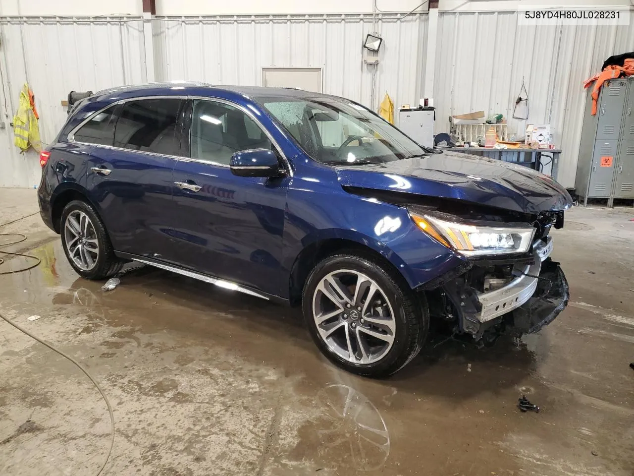 2018 Acura Mdx Advance VIN: 5J8YD4H80JL028231 Lot: 77997474