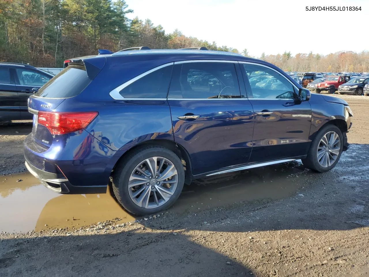 2018 Acura Mdx Technology VIN: 5J8YD4H55JL018364 Lot: 78693344