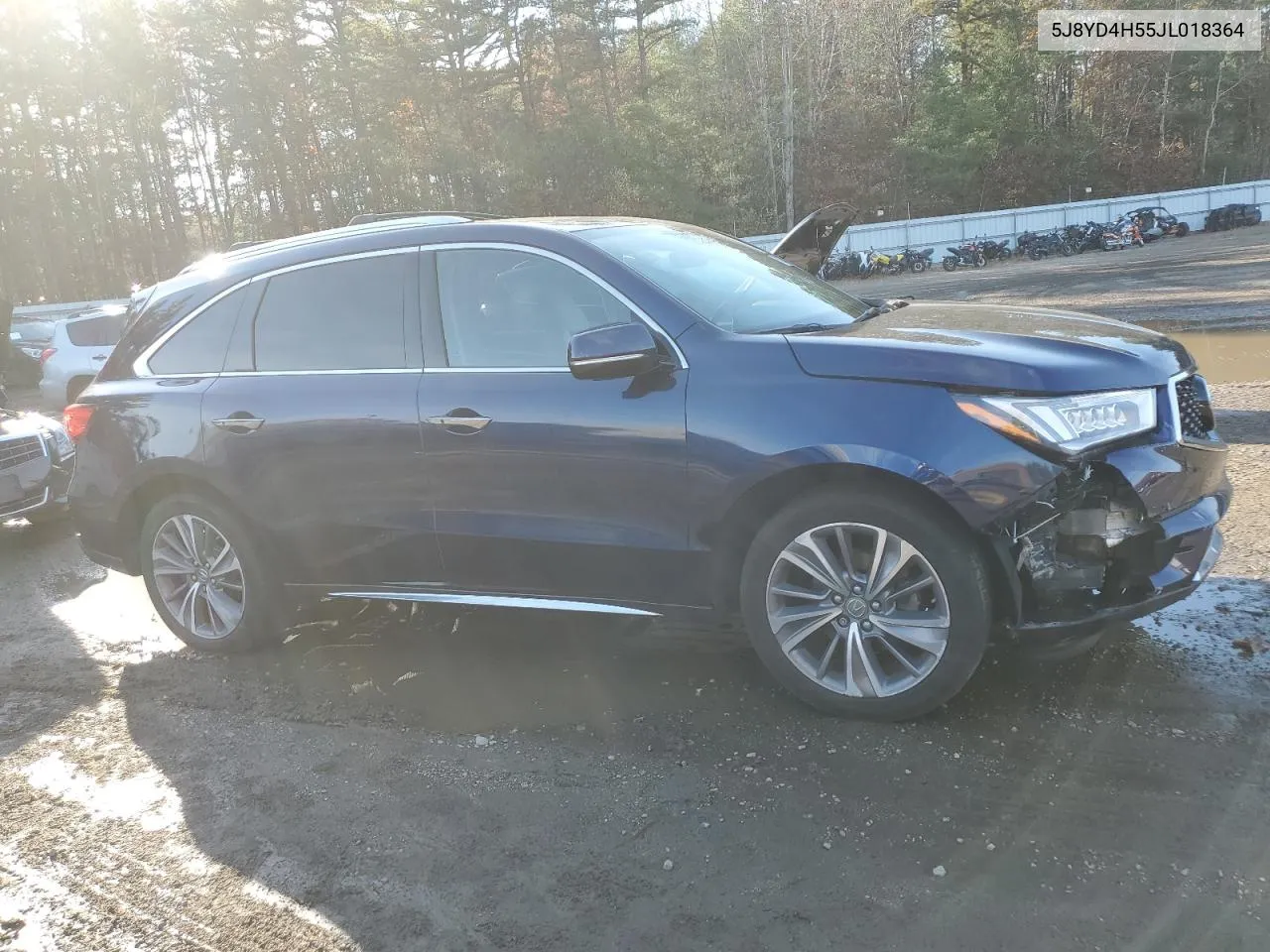 2018 Acura Mdx Technology VIN: 5J8YD4H55JL018364 Lot: 78693344