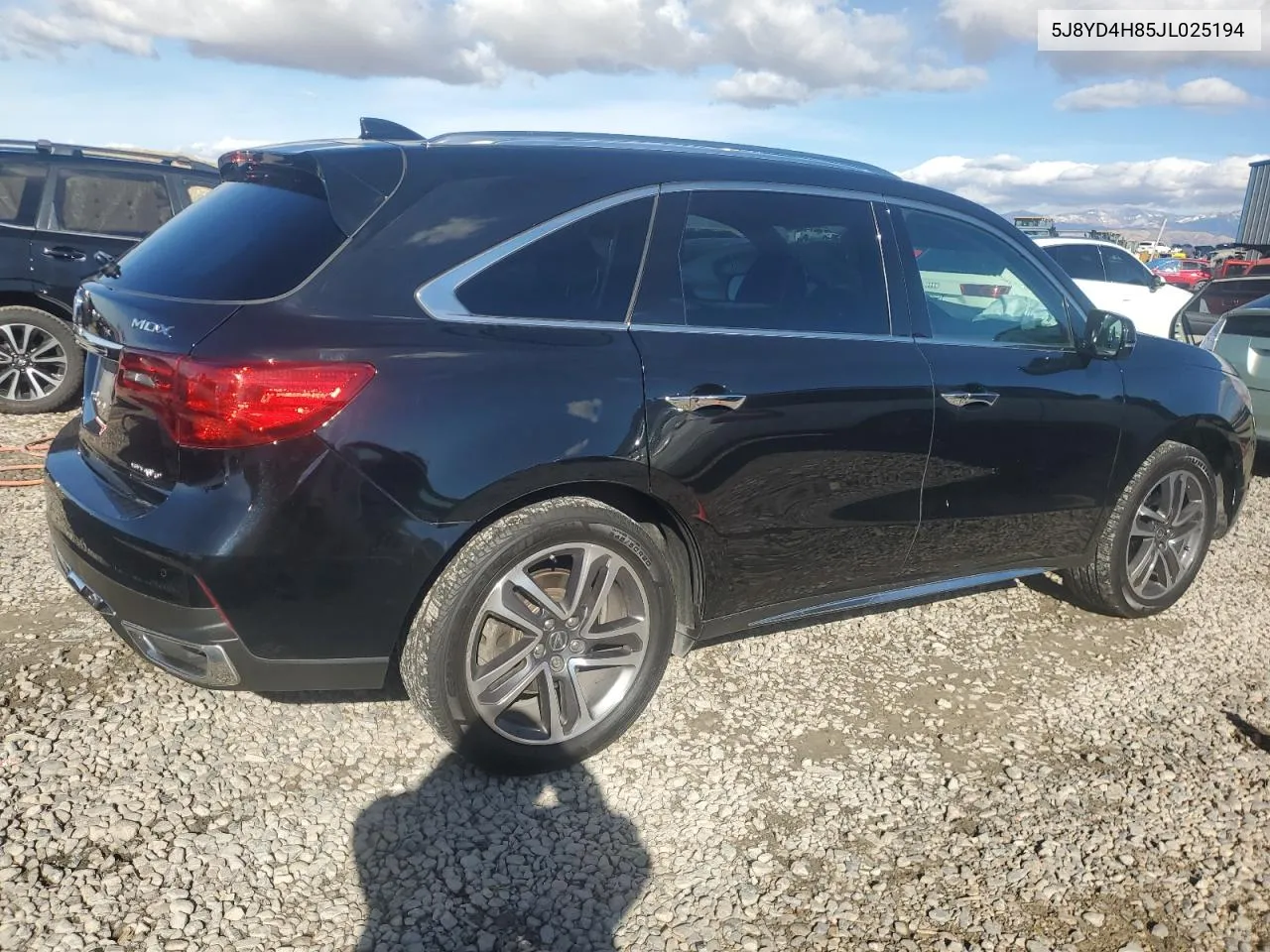 2018 Acura Mdx Advance VIN: 5J8YD4H85JL025194 Lot: 79136494