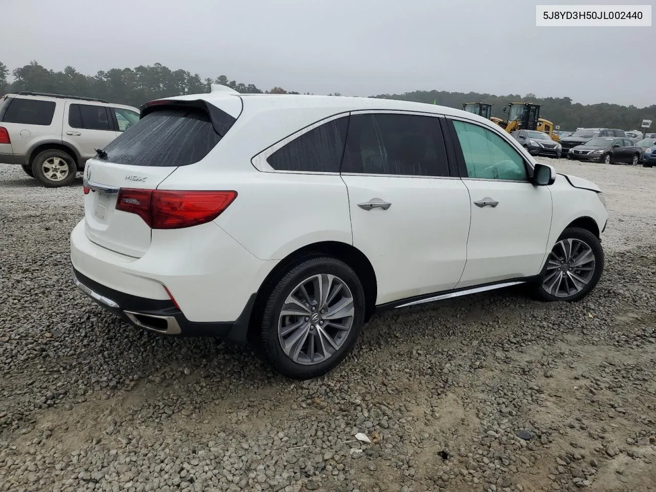 2018 Acura Mdx Technology VIN: 5J8YD3H50JL002440 Lot: 79416554