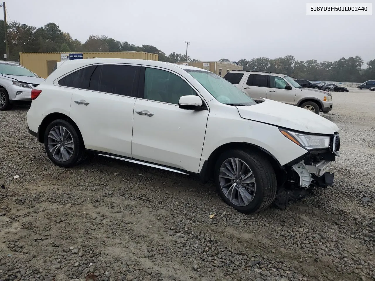 2018 Acura Mdx Technology VIN: 5J8YD3H50JL002440 Lot: 79416554