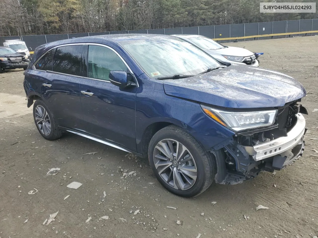 2018 Acura Mdx Technology VIN: 5J8YD4H55JL024293 Lot: 80503954