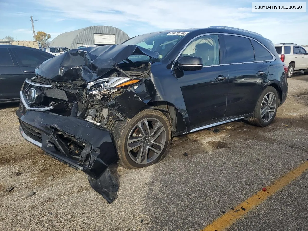 2018 Acura Mdx Advance VIN: 5J8YD4H94JL000960 Lot: 80648594