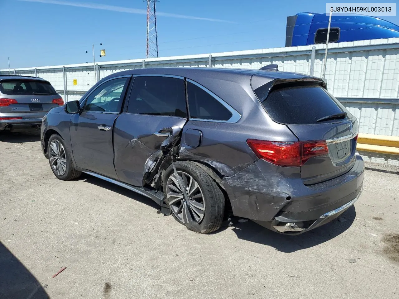 2019 Acura Mdx Technology VIN: 5J8YD4H59KL003013 Lot: 52399954