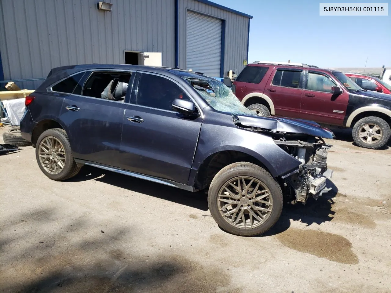 2019 Acura Mdx Technology VIN: 5J8YD3H54KL001115 Lot: 54540564