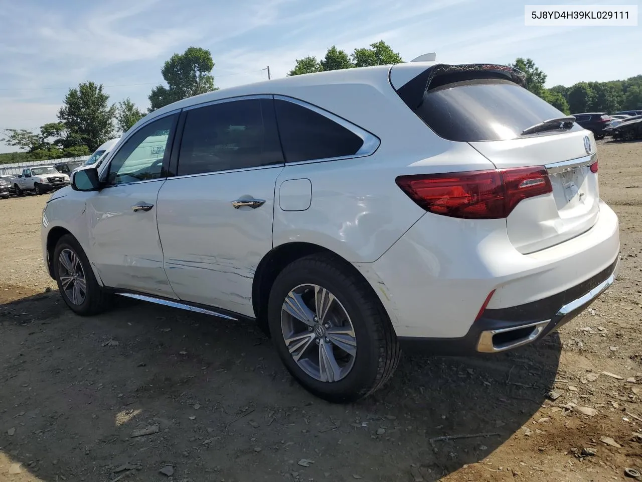 2019 Acura Mdx VIN: 5J8YD4H39KL029111 Lot: 59953924