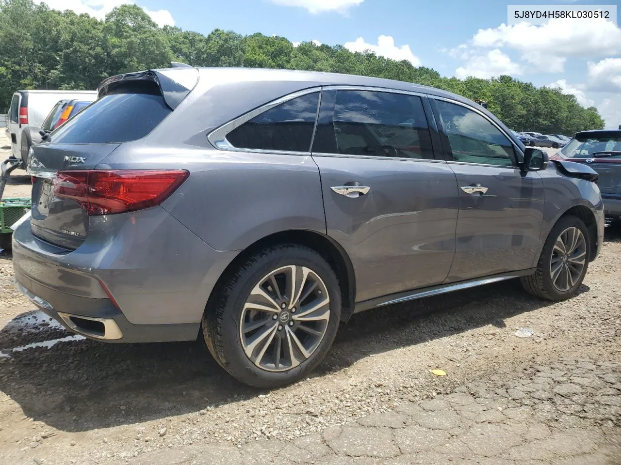 2019 Acura Mdx Technology VIN: 5J8YD4H58KL030512 Lot: 61772444