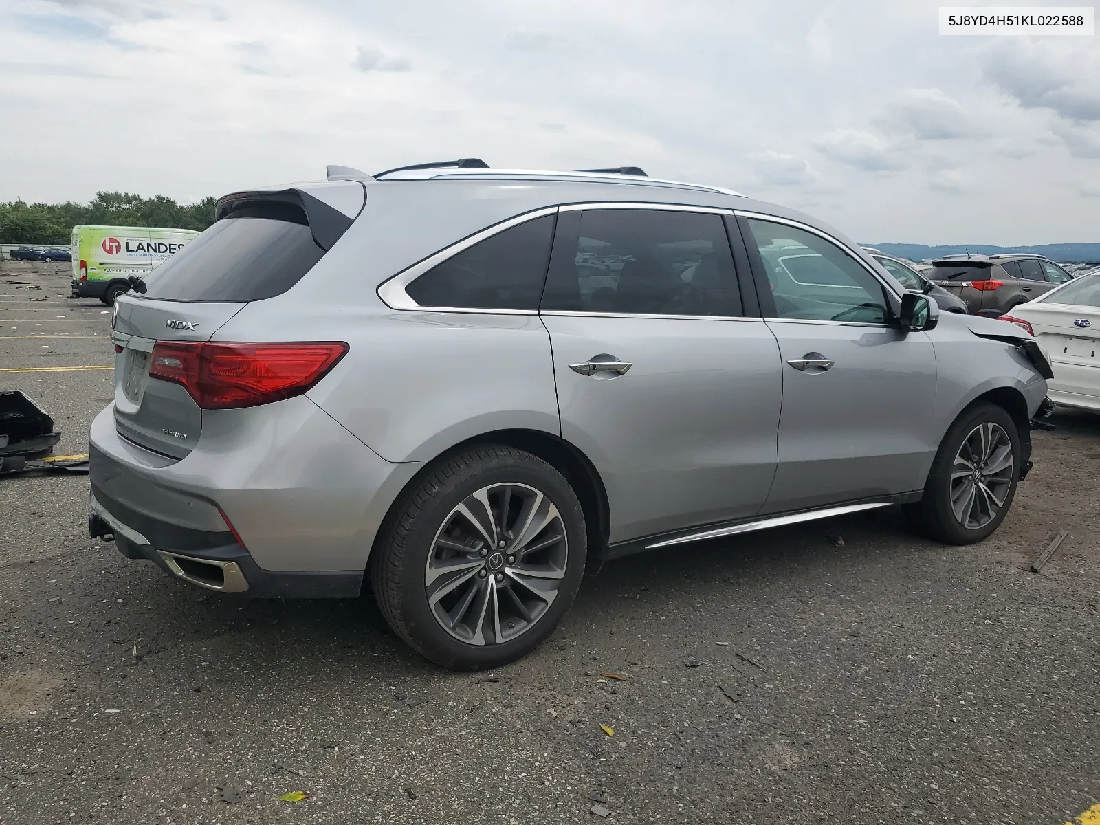 2019 Acura Mdx Technology VIN: 5J8YD4H51KL022588 Lot: 63823574