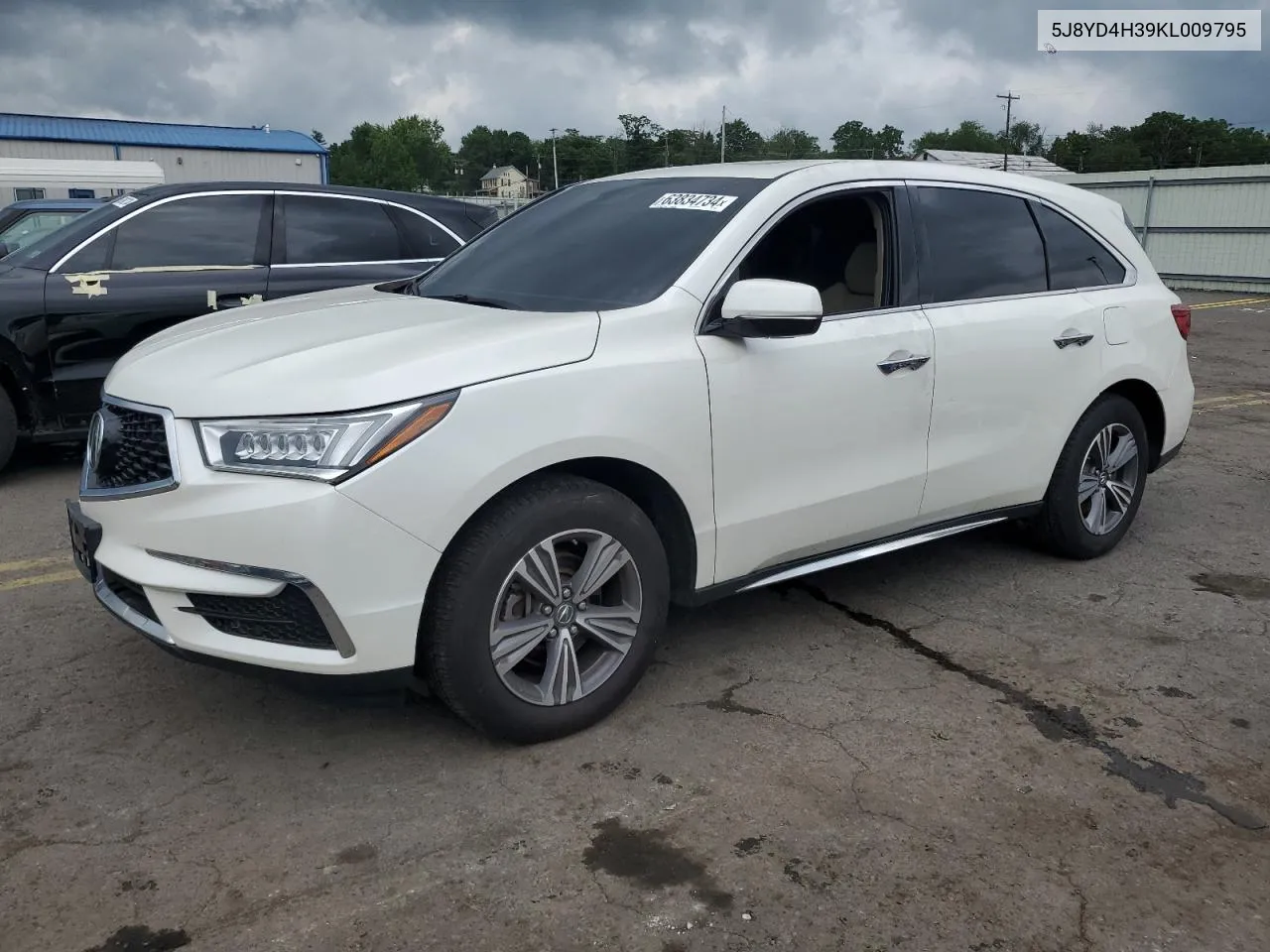 2019 Acura Mdx VIN: 5J8YD4H39KL009795 Lot: 63834734