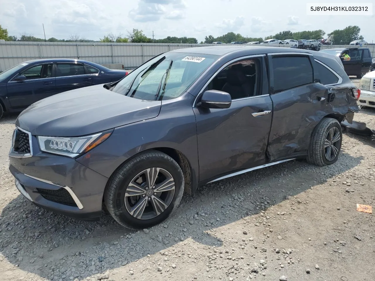 2019 Acura Mdx VIN: 5J8YD4H31KL032312 Lot: 64390144