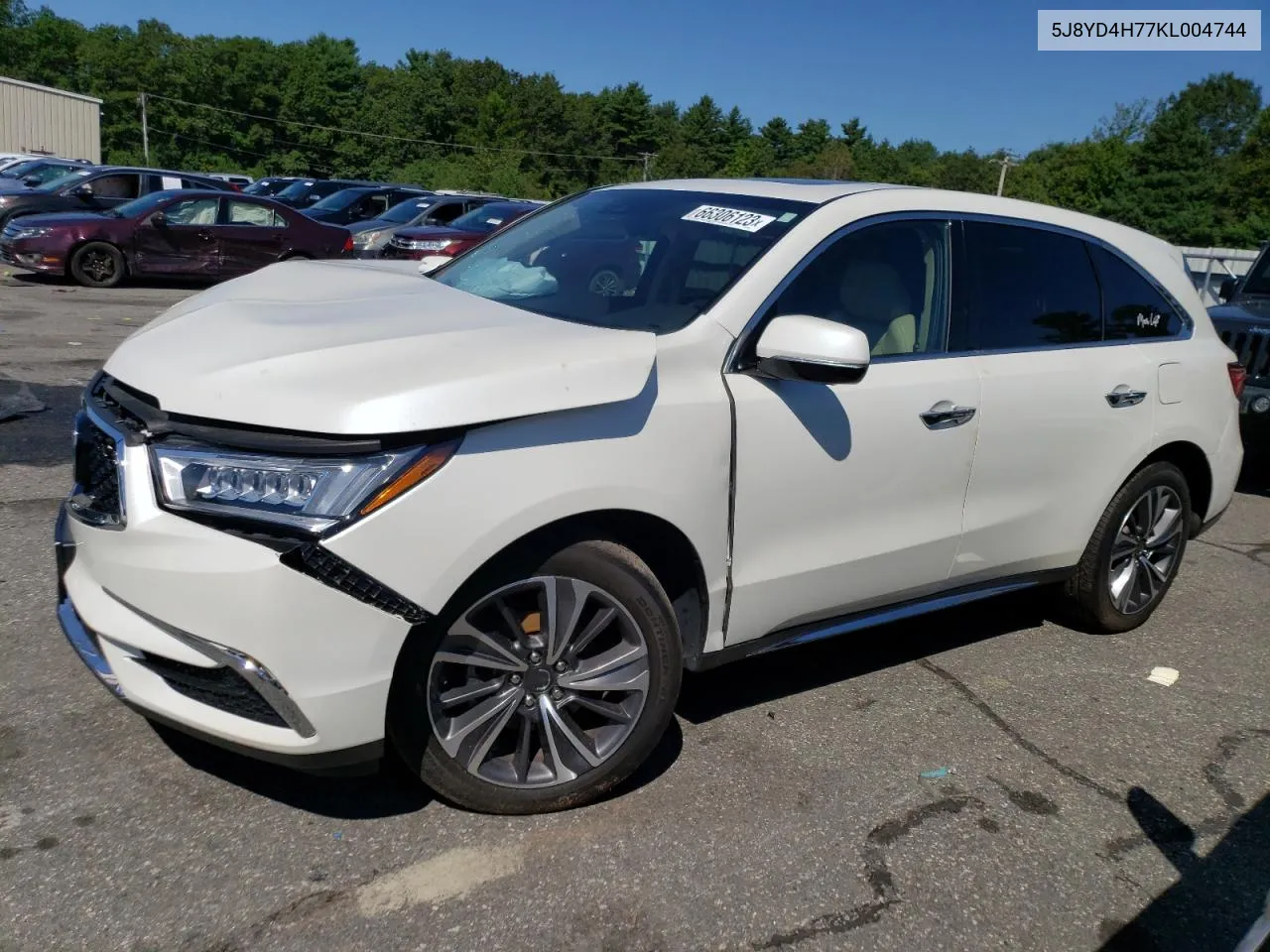 2019 Acura Mdx Technology VIN: 5J8YD4H77KL004744 Lot: 66306123