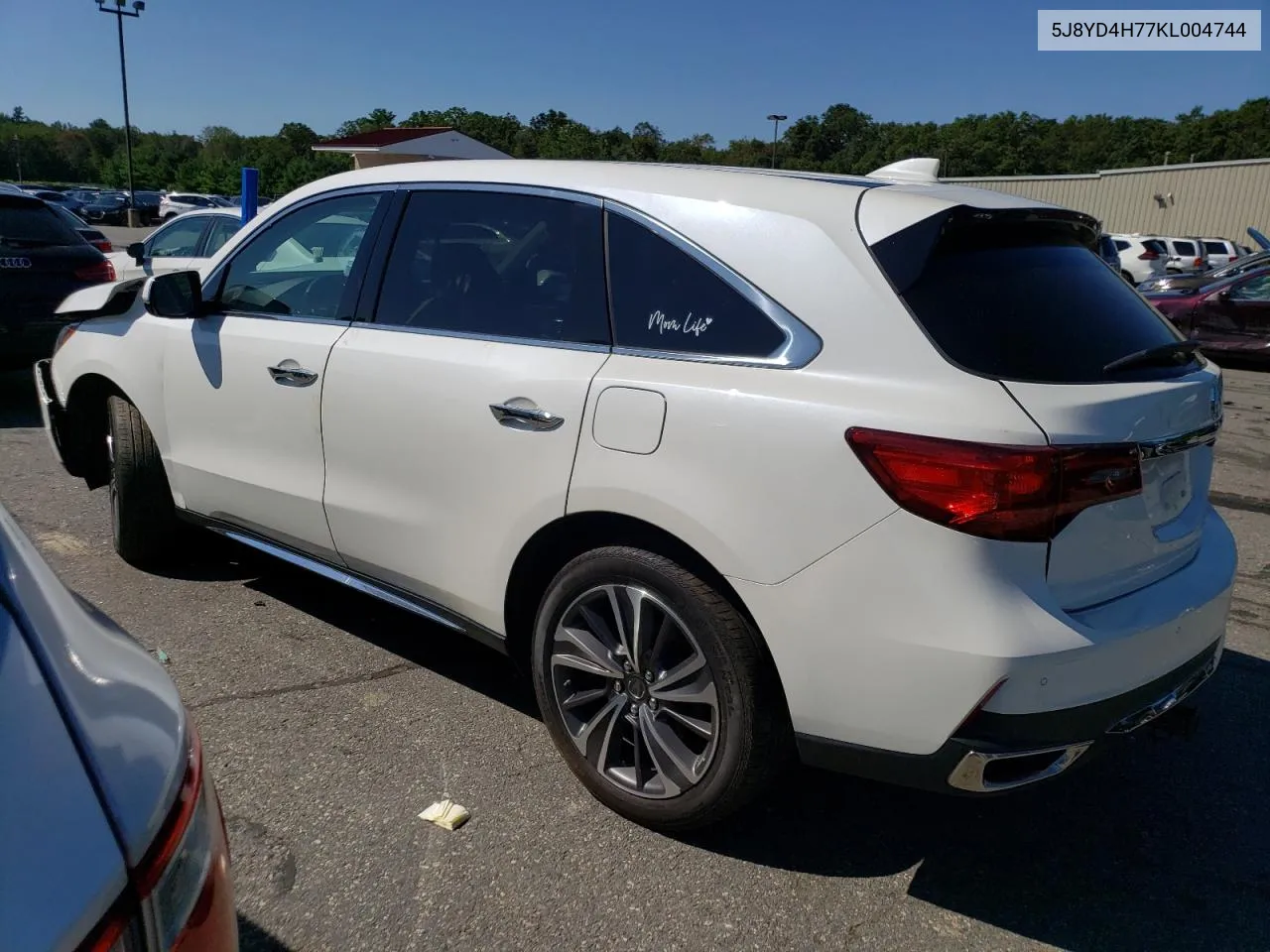 2019 Acura Mdx Technology VIN: 5J8YD4H77KL004744 Lot: 66306123