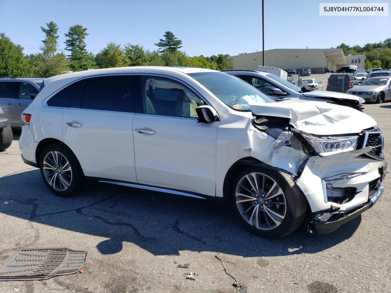 2019 Acura Mdx Technology VIN: 5J8YD4H77KL004744 Lot: 66306123