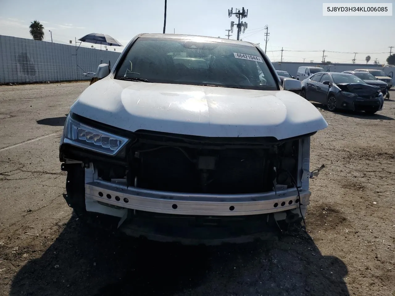 5J8YD3H34KL006085 2019 Acura Mdx