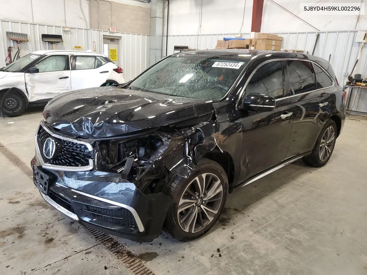 2019 Acura Mdx Technology VIN: 5J8YD4H59KL002296 Lot: 67252434