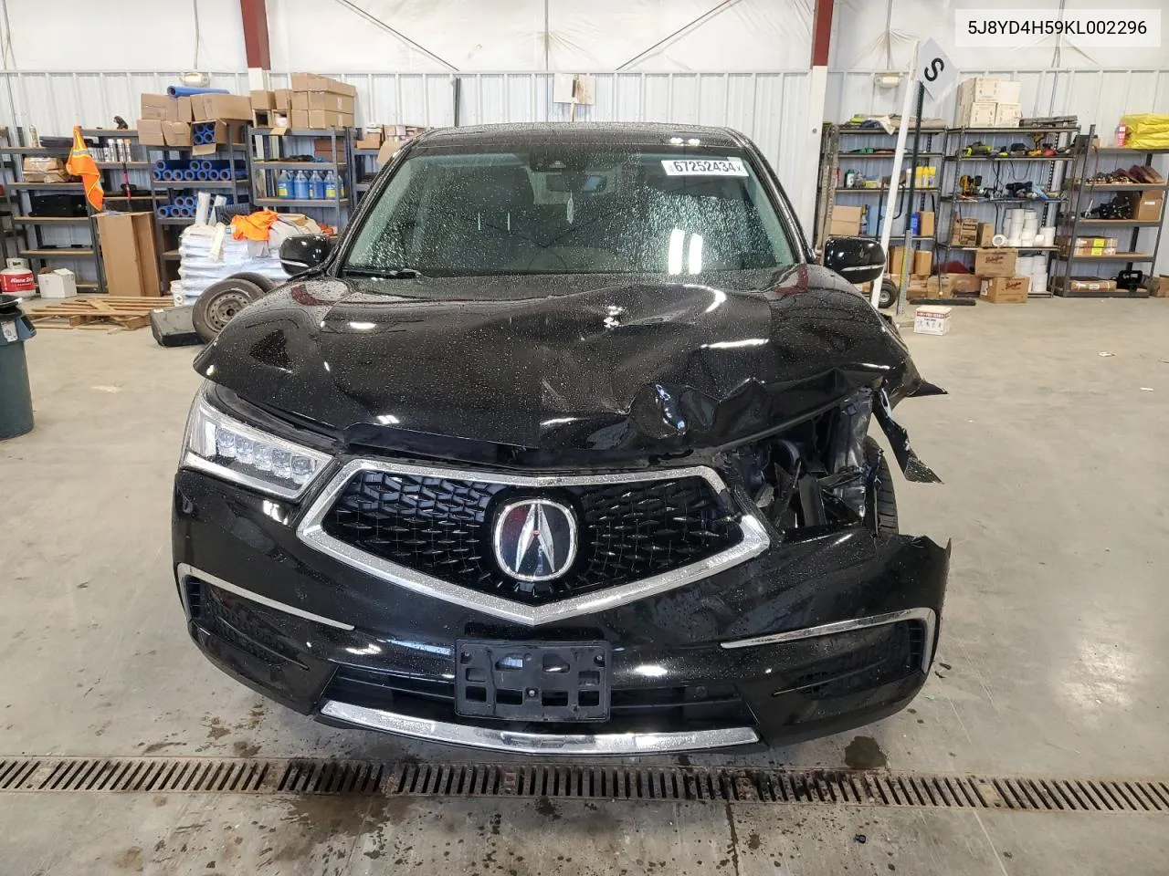 2019 Acura Mdx Technology VIN: 5J8YD4H59KL002296 Lot: 67252434