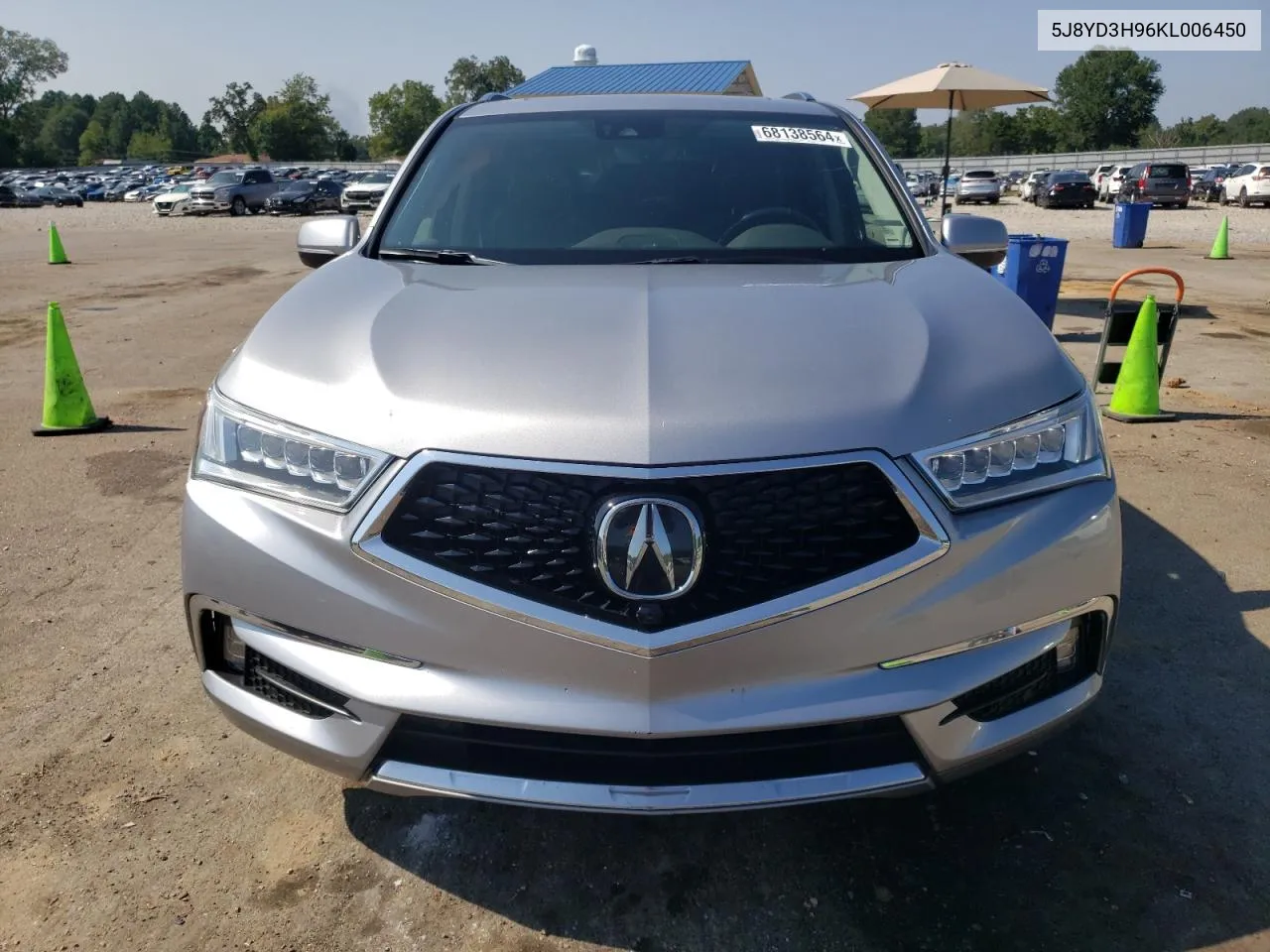 2019 Acura Mdx Advance VIN: 5J8YD3H96KL006450 Lot: 68138564