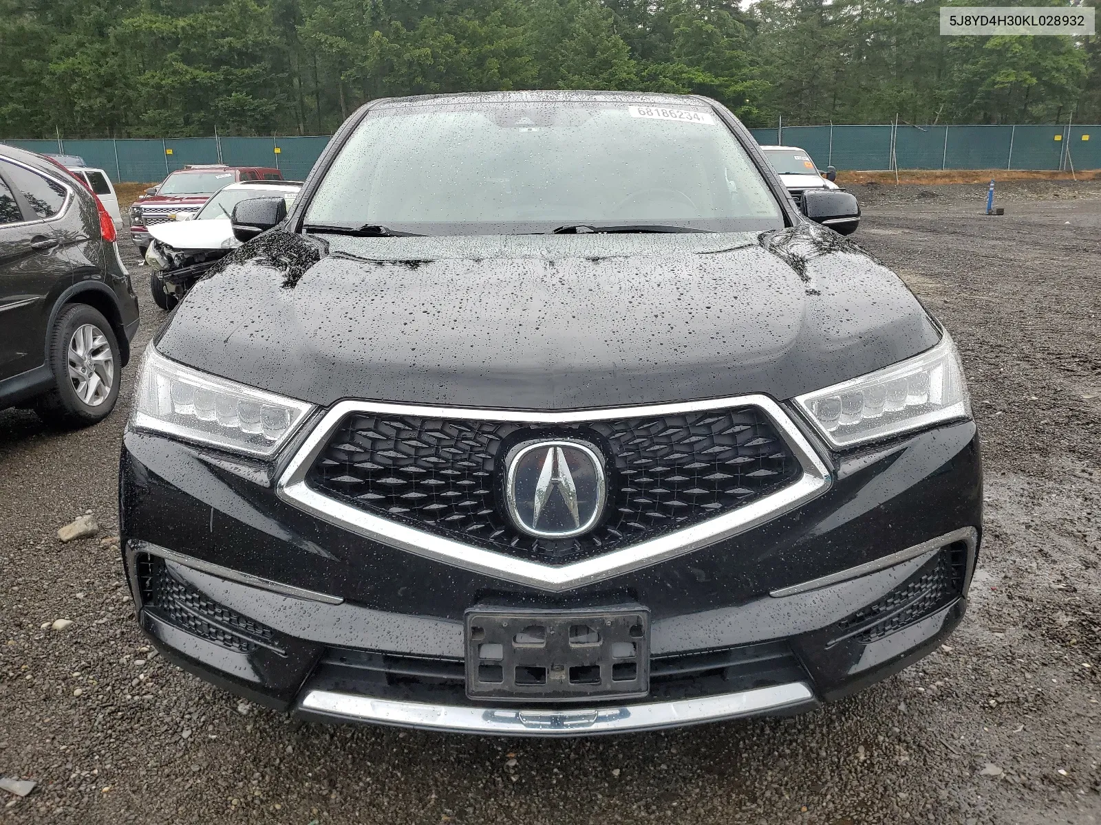 2019 Acura Mdx VIN: 5J8YD4H30KL028932 Lot: 68186234