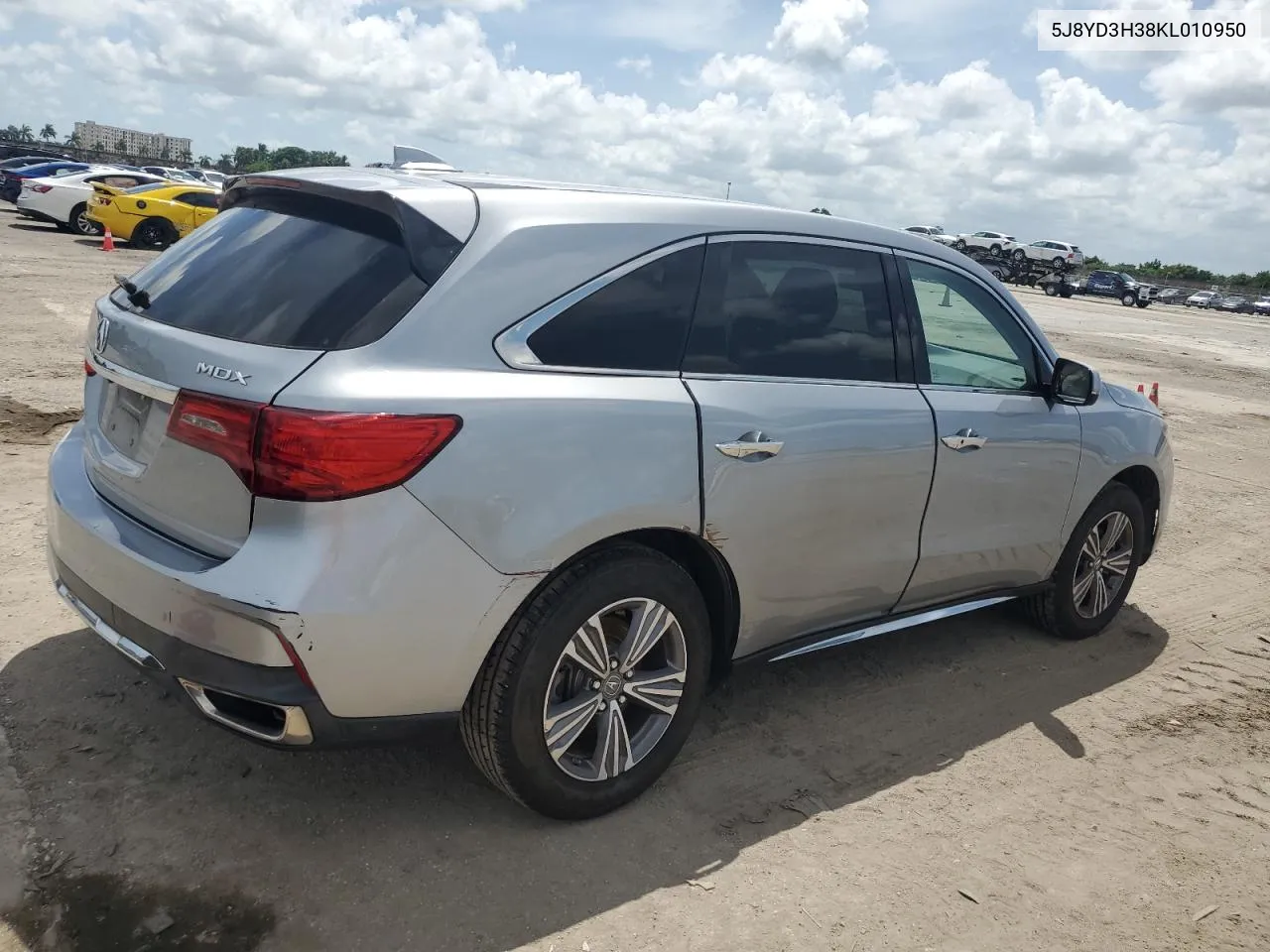 2019 Acura Mdx VIN: 5J8YD3H38KL010950 Lot: 69653994