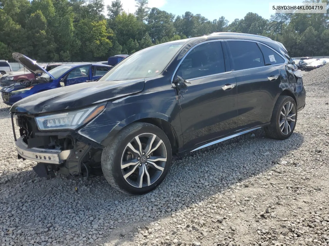 5J8YD3H84KL004719 2019 Acura Mdx Advance