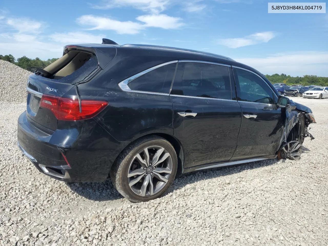 2019 Acura Mdx Advance VIN: 5J8YD3H84KL004719 Lot: 70201044