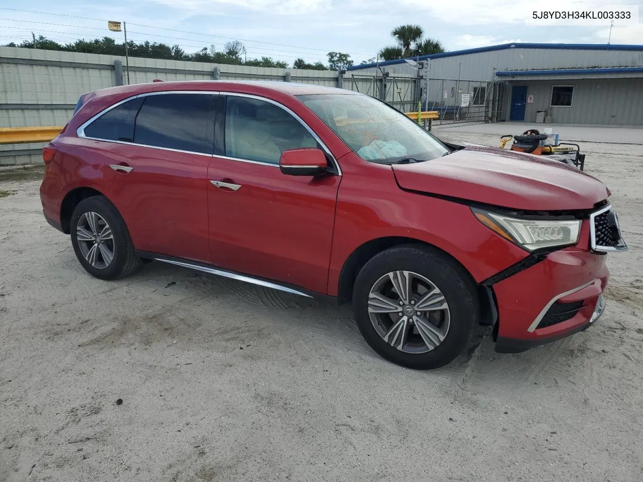 2019 Acura Mdx VIN: 5J8YD3H34KL003333 Lot: 70537714