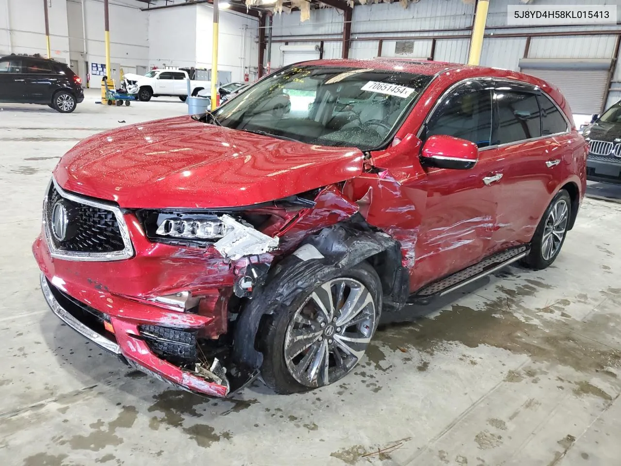 2019 Acura Mdx Technology VIN: 5J8YD4H58KL015413 Lot: 70651454